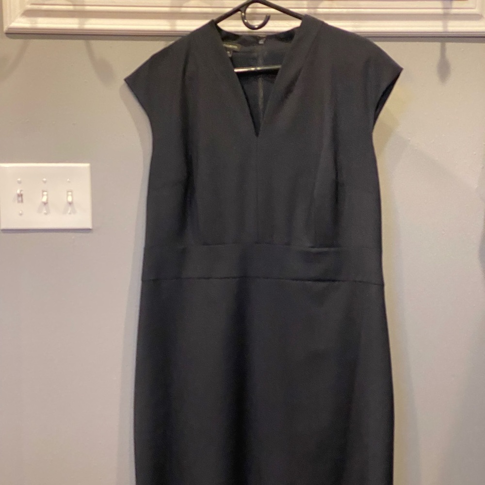 Talbots navy blue light wool dress